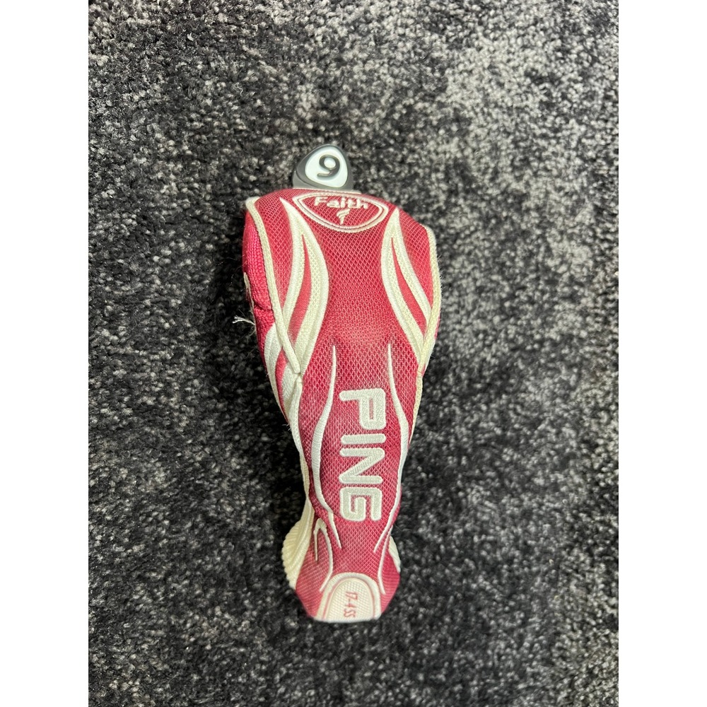 Ping Golf Club Head‎ Cover Fairway Wood Red White #6 Golfing Accessory